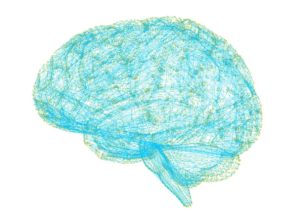 Vue Microscopique Des Neurones Connexions Cérébrales Synapses Communication Stimulation Cérébrale — Photo