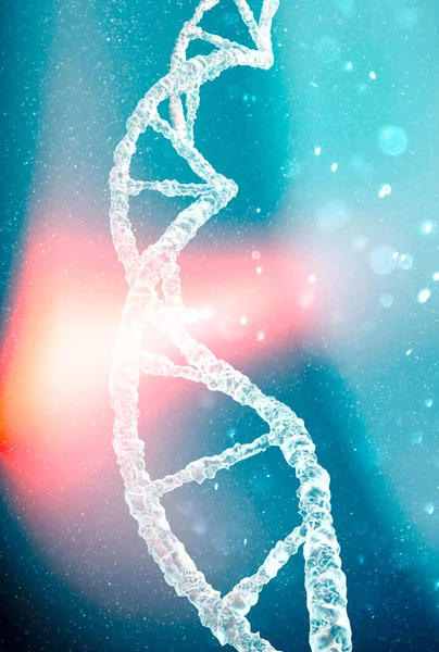 Dna Helix Deoxyribonukleinsyra Trådliknande Kedja Nukleotider Som Bär Genetiska Instruktioner — Stockfoto