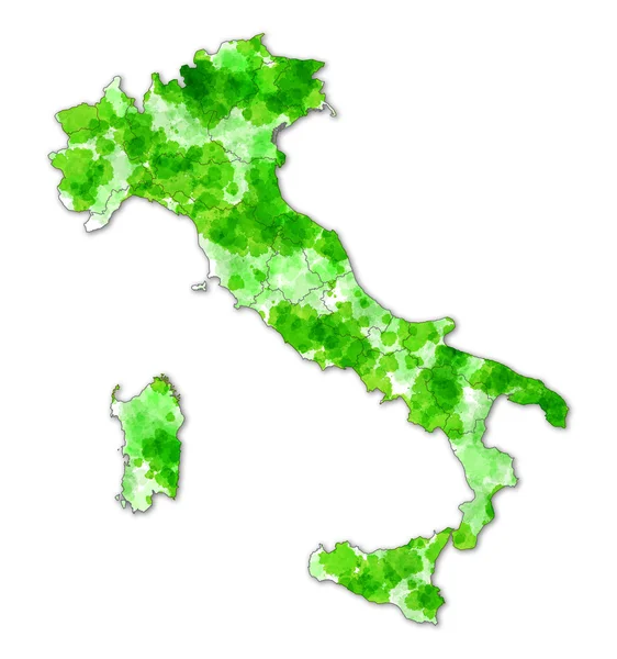 3d Italia mapa —  Fotos de Stock