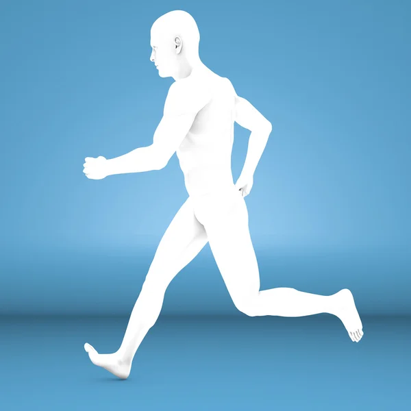 Man running fast — Stock Photo, Image