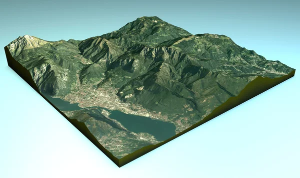 lecco göl ve çevresindeki alanı Haritası