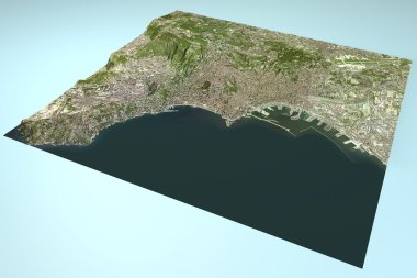 Naples satellite view clipart