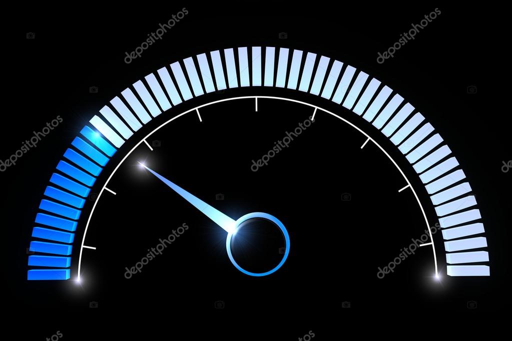 Blue manometer dial — Stock Photo © vampy1 58935647