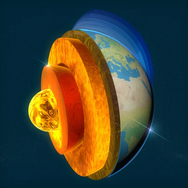 Structure of the Earth — Stock Photo, Image