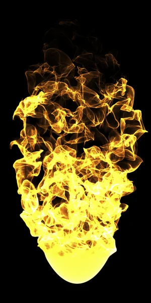 Flying fire ball — Stock Photo, Image