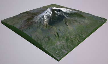 Etna Dağı uydu görüntüsü
