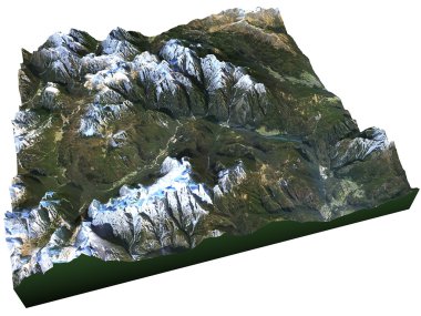Indigo dolomites uydu görünümü