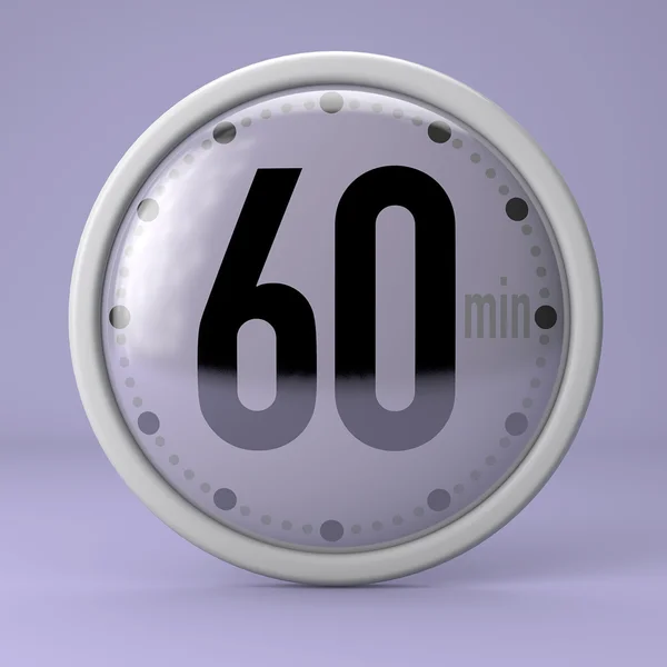 60 seconds stopwatch clock — Stock Photo, Image