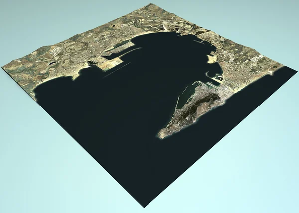 Satellite view of Gibraltar — Stock Photo, Image