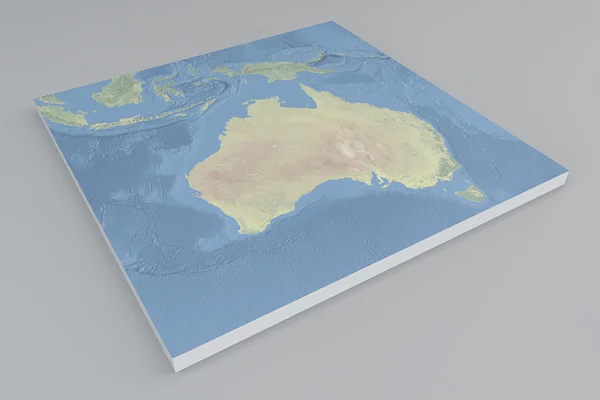 Satélite vista de Australia mapa —  Fotos de Stock