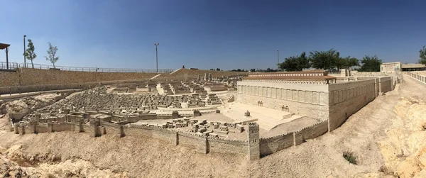 Jerusalem: bild av andra templet modellen på Israel Museum — Stockfoto