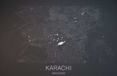 Karaçi, Pakistan Haritası