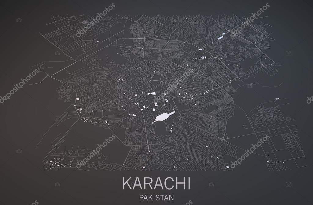 Map of Karachi, Pakistan Stock Photo by ©vampy1 85363250 Map of Karachi, Pakistan Stock Photo by ©vampy1 85363250