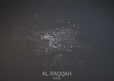 Al Raqqah, Suriye Haritası