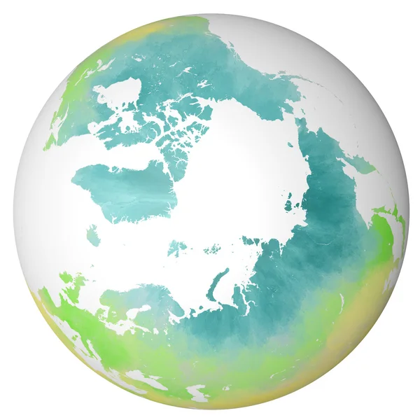 North pole globe — Stock Photo, Image