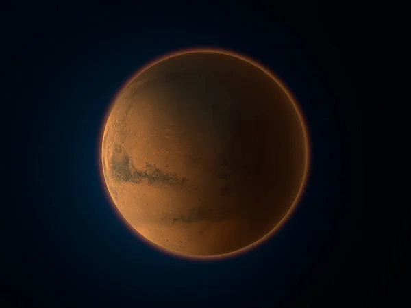 Planeta Mars v prostoru — Stock fotografie