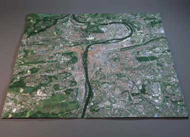 Prag Haritası uydu görüntüsü