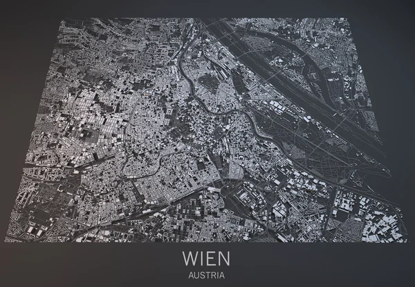 Wienin kartta, Itävalta — kuvapankkivalokuva