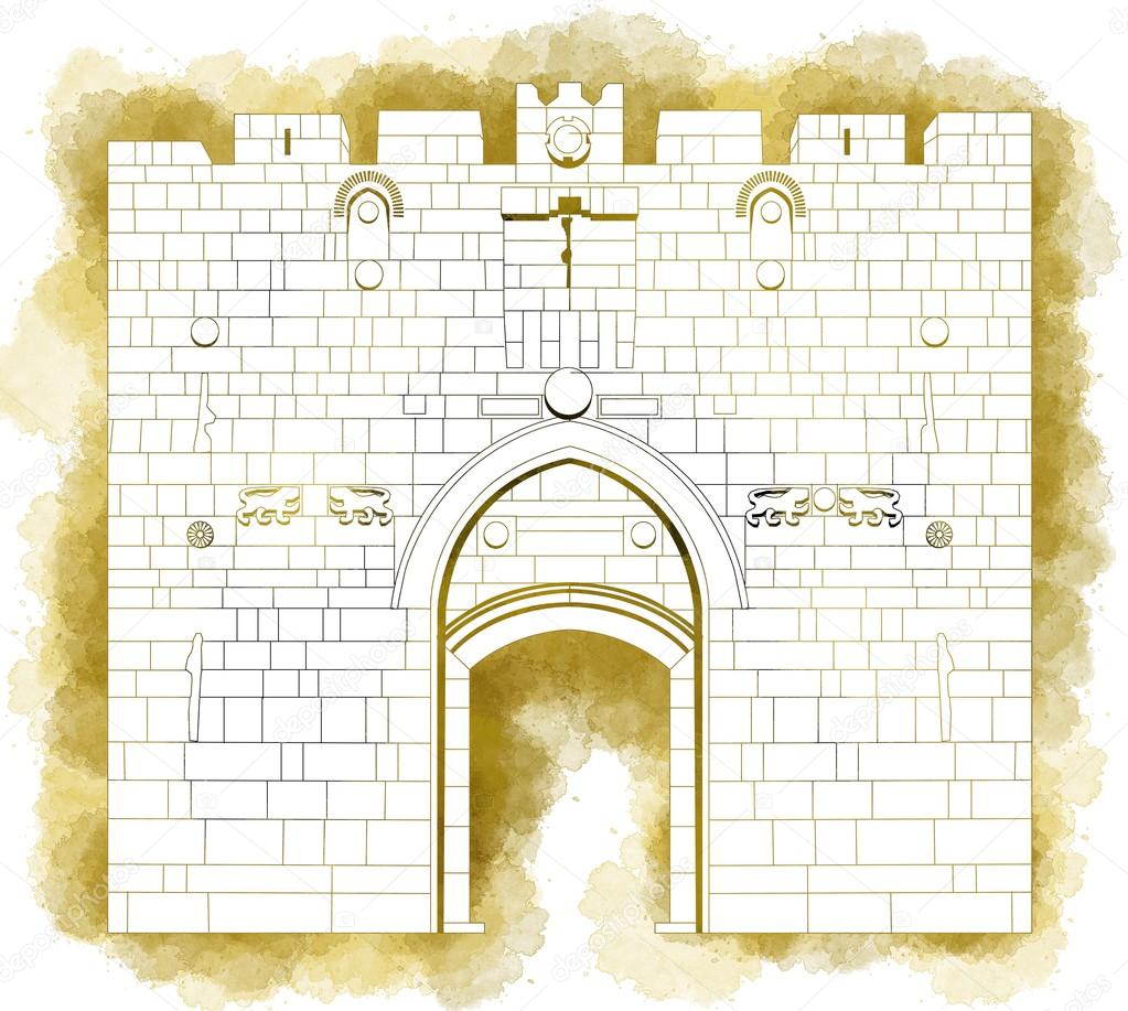 Lions' Gate of the Old City of Jerusalem