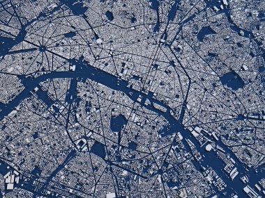 Paris, Fransa Haritası