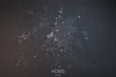 Homs, uydu görüntüsü