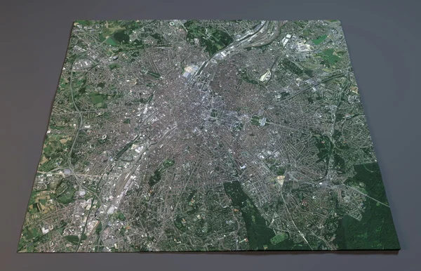 Plattegrond van Brussel, bekijken satelliet België — Stockfoto