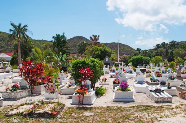 Saint Barthelemy (St Barth, St. Barths or St. Barts): an old Swedish cemetery on the Carribean island