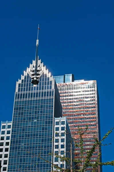 Nueva York, EE.UU., Estados Unidos: rascacielos, palacio y edificio en el horizonte de la Gran Manzana — Foto de Stock