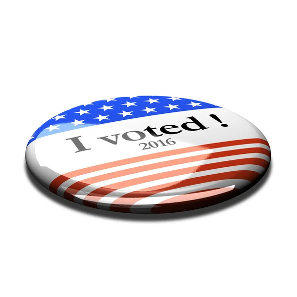 2016 3d "Głosowałem" przycisków — Zdjęcie stockowe
