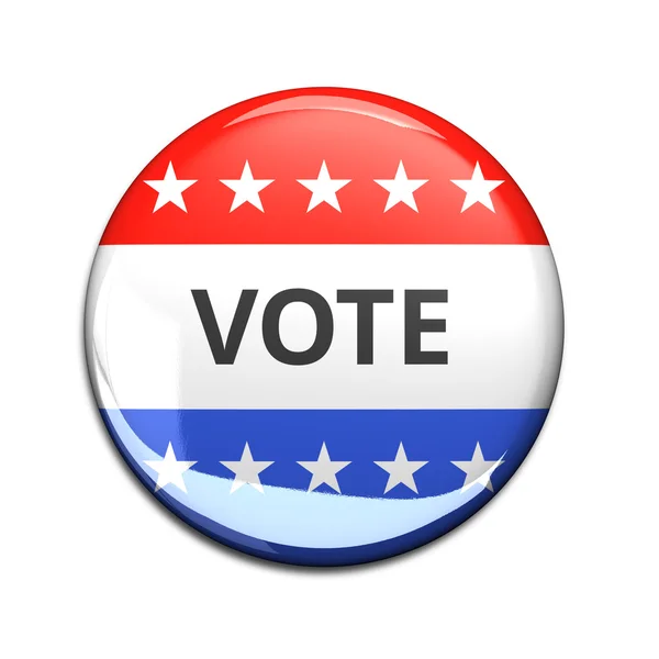 Single Isolated USA Vote Button — Stock Photo, Image