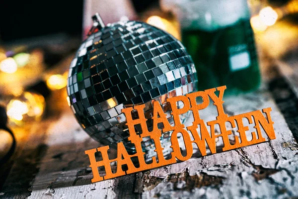 Halloween: verrückte Wissenschaftler Labor Urlaub Disco-Party — Stockfoto