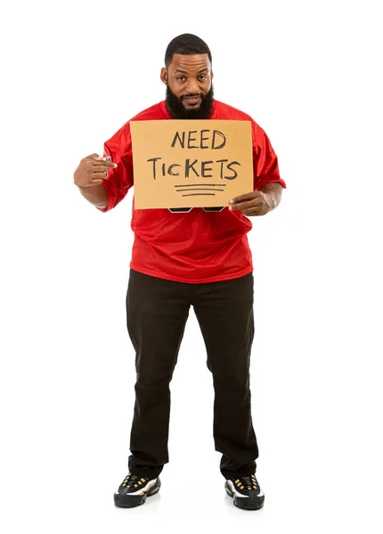 Een Afro Amerikaanse Man Een Voetbalploegentrui Verschillende Poses — Stockfoto