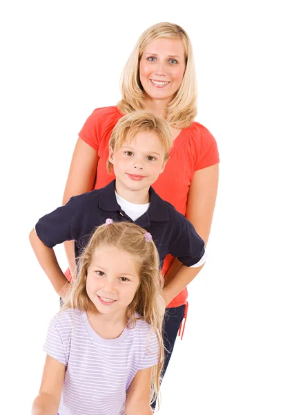 Family: Mother With Son And Daughter — Stock Photo, Image