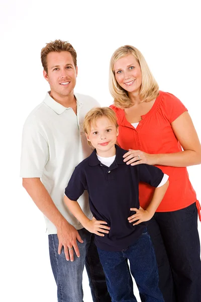 Family: Two Parents With One Child Stock Image