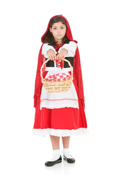 Halloween: redi riding hood stak mand — Stockfoto