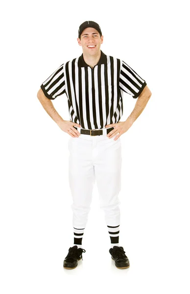 Referee: Happy Football Referee — Stock Photo, Image