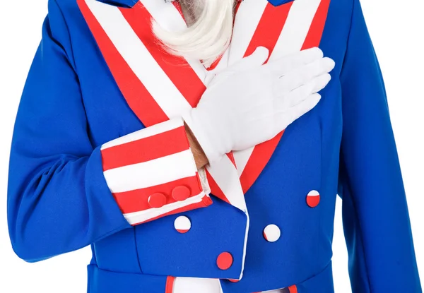 USA: Uncle Sam gör löfte om trohet — Stockfoto