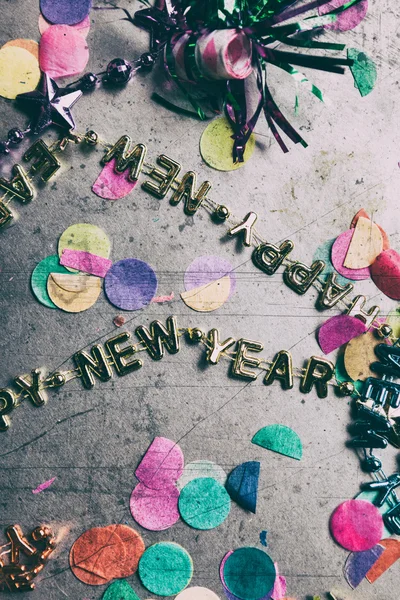 Feliz Año Nuevo 2016 Grunge y fondo rayado —  Fotos de Stock