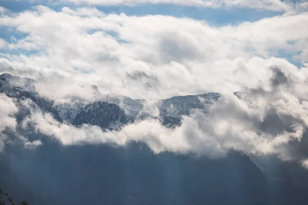 Montanhas Nevadas Inverno Paisagem Alpes Áustria — Fotografia de Stock