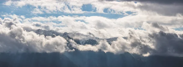 Montanhas Nevadas Inverno Paisagem Alpes Áustria — Fotografia de Stock