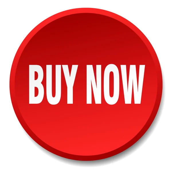 Αγοράστε τώρα κόκκινο γύρο επίπεδη απομονωμένες μπουτόν — Διανυσματικό Αρχείο