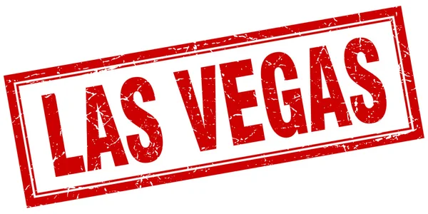 Las Vegas plac czerwony ilustracja pieczęć na białym — Wektor stockowy