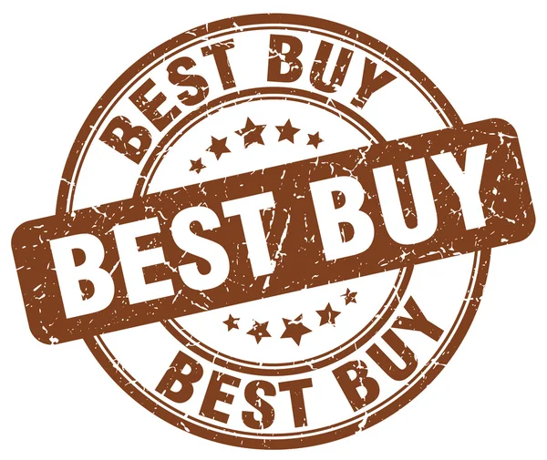 Best Buy Best buy bruin grunge ronde vintage Rubberstempel — Stockvector
