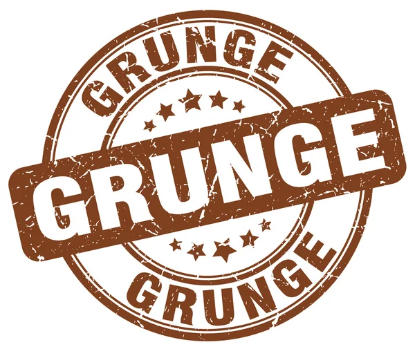 Grunge kahverengi grunge vintage lastik damgası yuvarlak — Stok Vektör