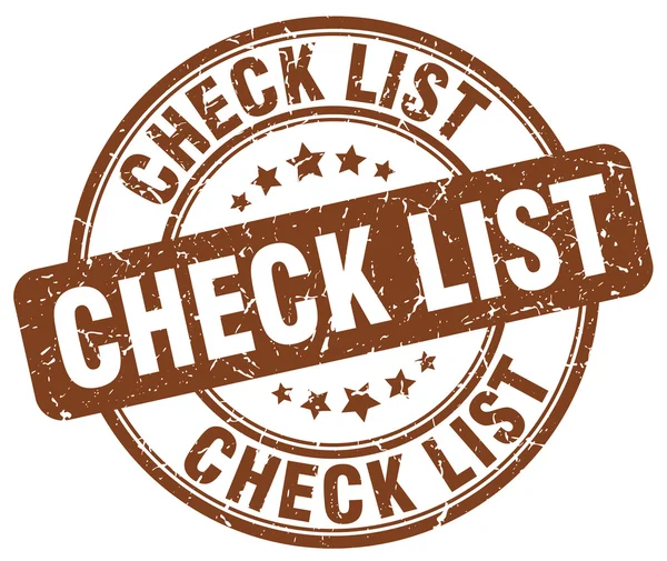 Check list коричневая граненая резина stamp.check list stamp.check list stamp.check list stamp.check list . — стоковый вектор