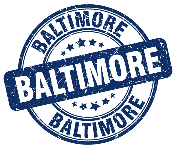 Baltimore blue grunge round vintage rubber stamp.Baltimore stamp.Baltimore round stamp.Baltimore grunge stamp.Baltimore.Baltimore vintage stamp. — Stock Vector