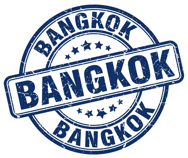 Bangkok blau Grunge runde Vintage Stempel. Bangkok-Stempel. Bangkok runde Stempel. Bangkok Grunge Stempel. Bangkok.Bangkok Vintage Stempel. — Stockvektor