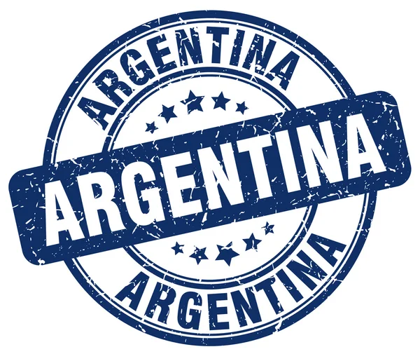 Argentína kék grunge forduló Vintage gumibélyegző. Argentína bélyegző. Argentína kerek bélyeg. Argentína grunge bélyeg. Argentína. Argentina Vintage bélyegző. — Stock Vector