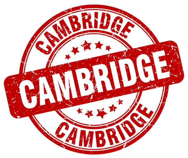Cambridge grunge rojo redondo vintage goma stamp.Cambridge stamp.Cambridge ronda stamp.Cambridge grunge stamp.Cambridge.Cambridge sello vintage . — Vector de stock