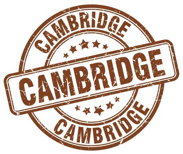 Cambridge grunge marrón redondo vintage goma stamp.Cambridge stamp.Cambridge ronda stamp.Cambridge grunge stamp.Cambridge.Cambridge sello vintage . — Vector de stock